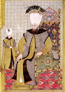 スルタンアフメット3世（1673-1736）と王位継承者 作： Levni